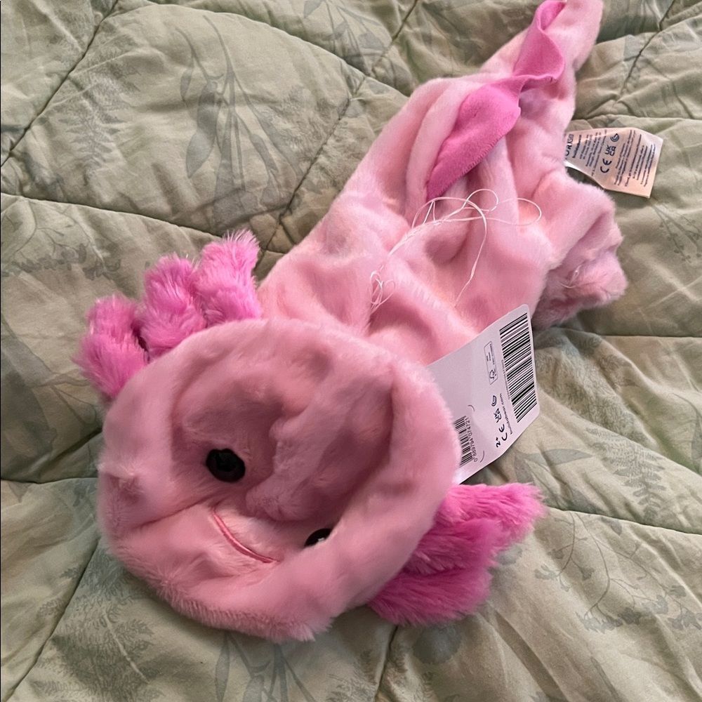 Build a bear pink axolotl plush unstuffed